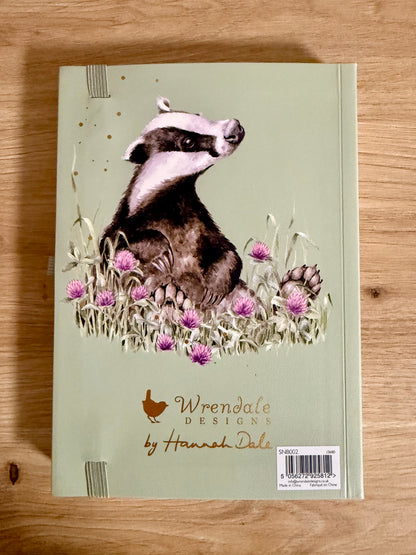 Wrendale Designs - Jegyzetfüzet aranyszínű élfestéssel (rókás)