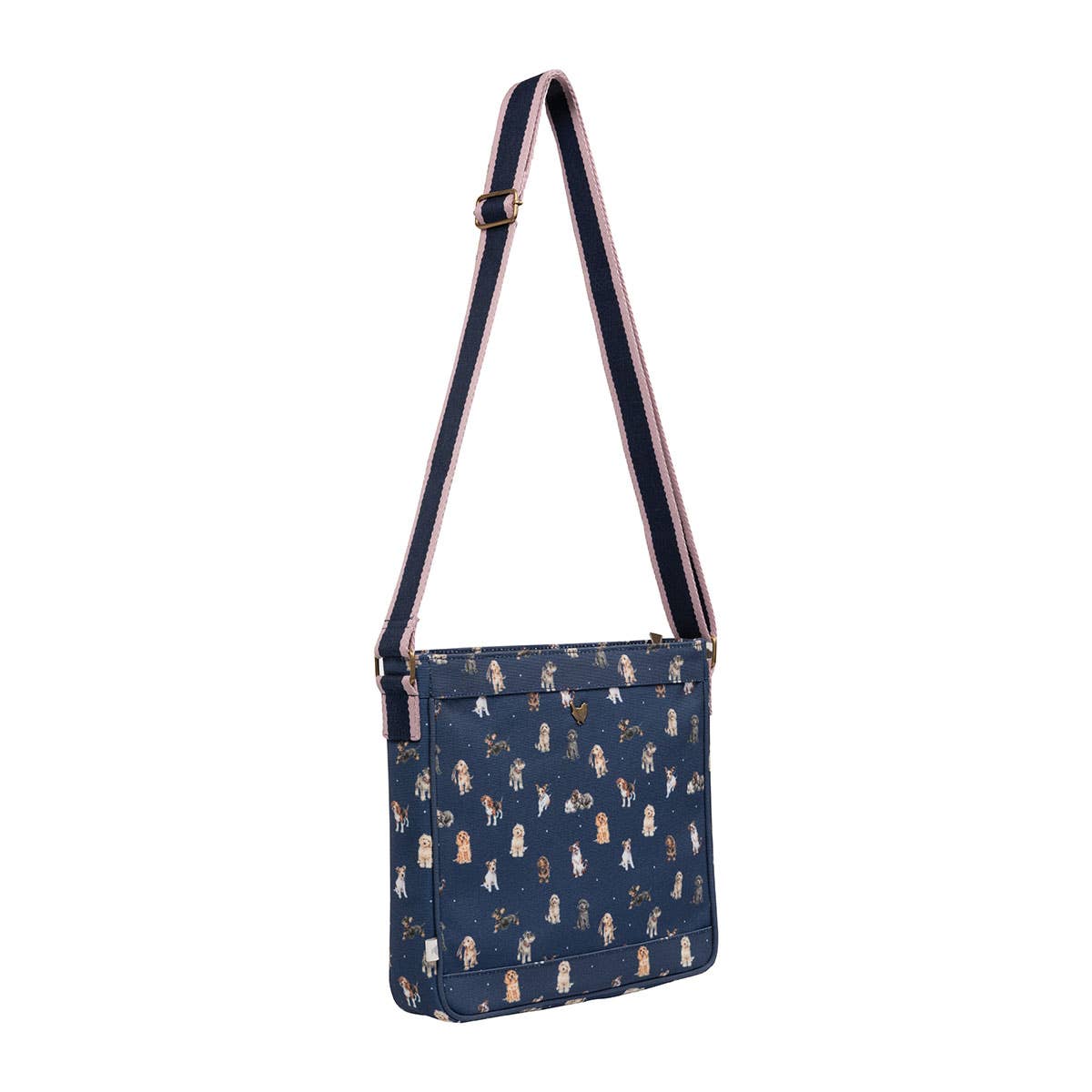 Wrendale Designs - Oldaltáska kék színben 'Egy kutya élete'
