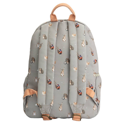 Wrendale Designs - Erdei állatos hátizsák bézs színben