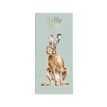 Wrendale Designs - Zsebnaptár 2026 (nyuszis) - heti beosztású