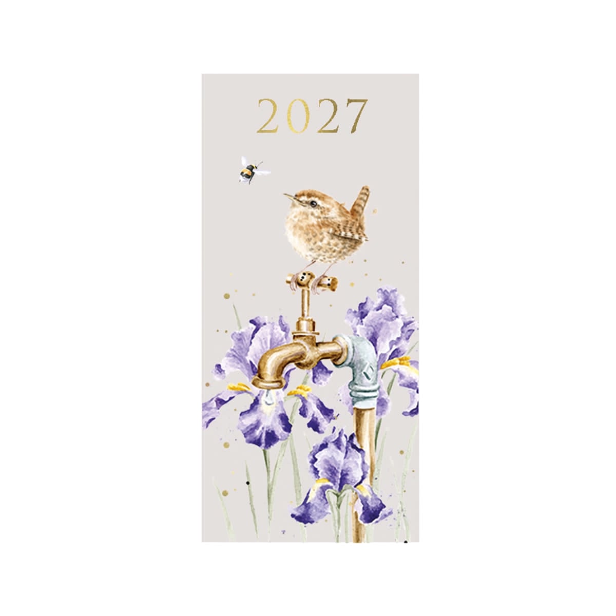 Wrendale Designs Slim naptár 2027 ökörszem - heti beosztású (angol nyelven)