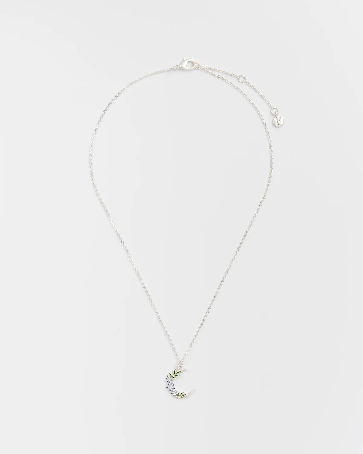 Éjszakai árnyék hold alakú medálos nyaklánc (ezüstözött)