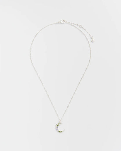 Éjszakai árnyék hold alakú medálos nyaklánc (ezüstözött)