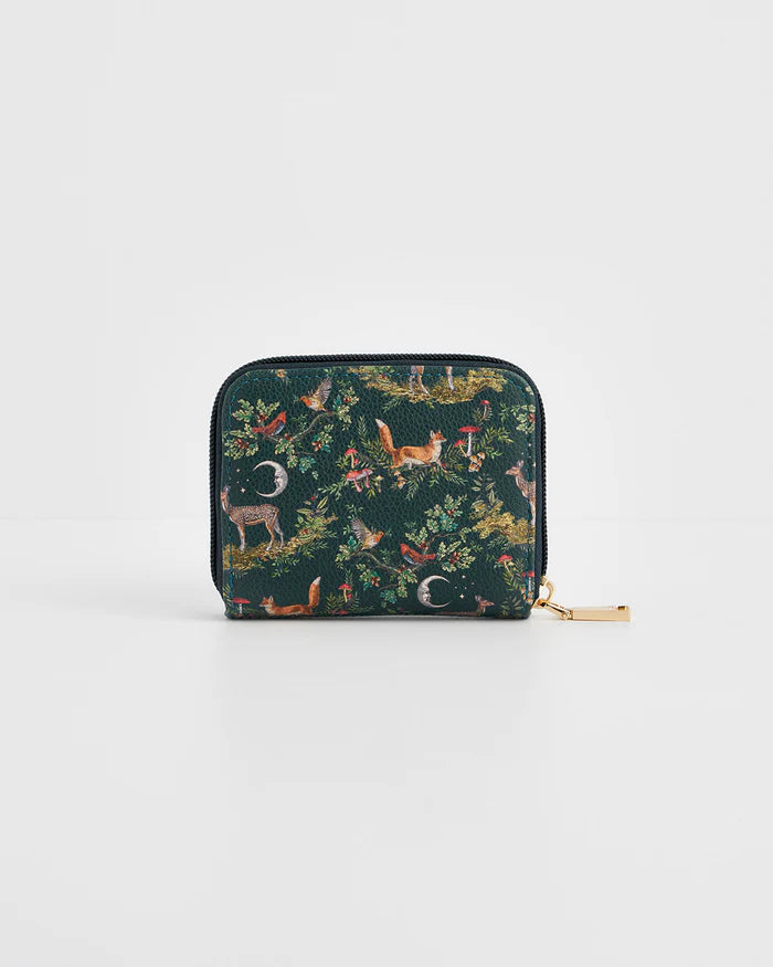 Into the woods kicsi zöld pénztárca