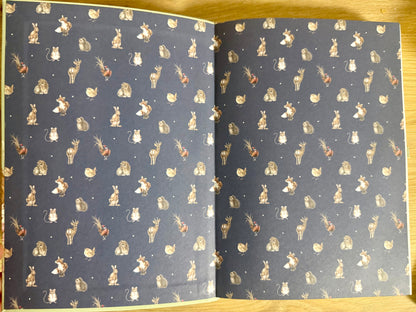 Wrendale Designs - Jegyzetfüzet aranyszínű élfestéssel (rókás)