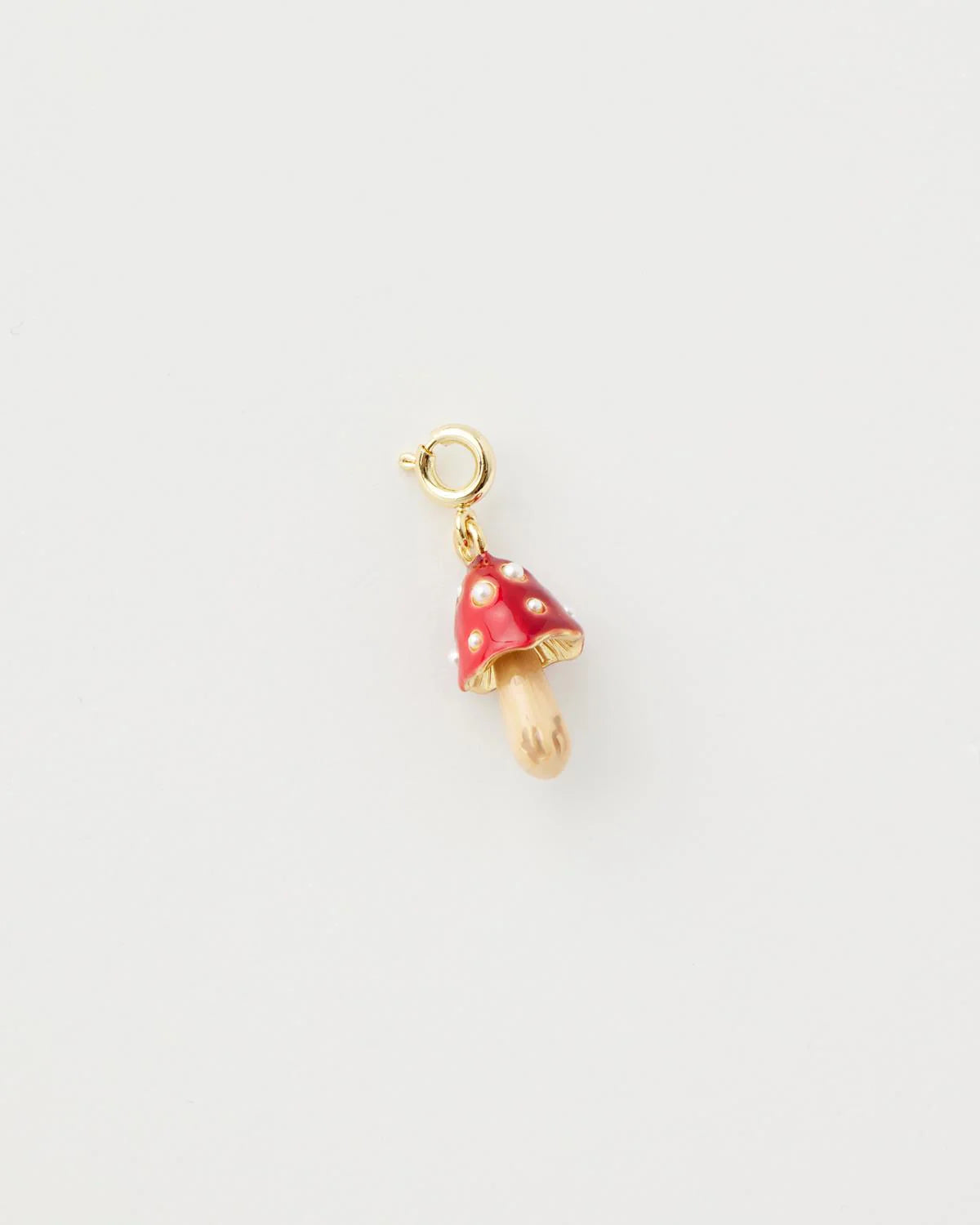 Gomba zománcozott charm