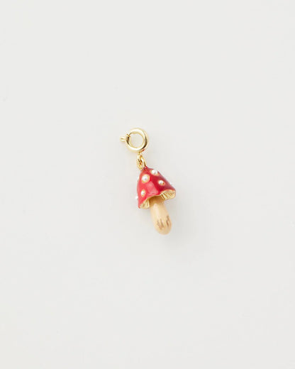 Gomba zománcozott charm