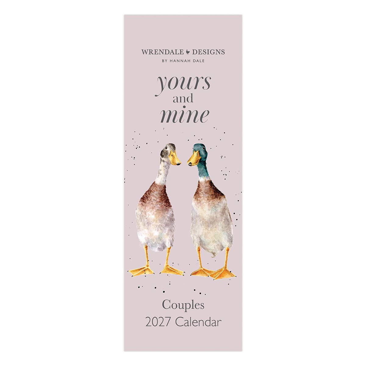 Wrendale Designs - Yours & Mine 2027 páros falinaptár - havi beosztású (angol)