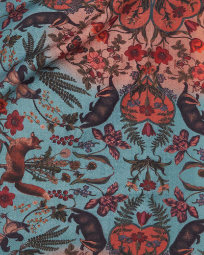 Folksy Fox türkíz sál
