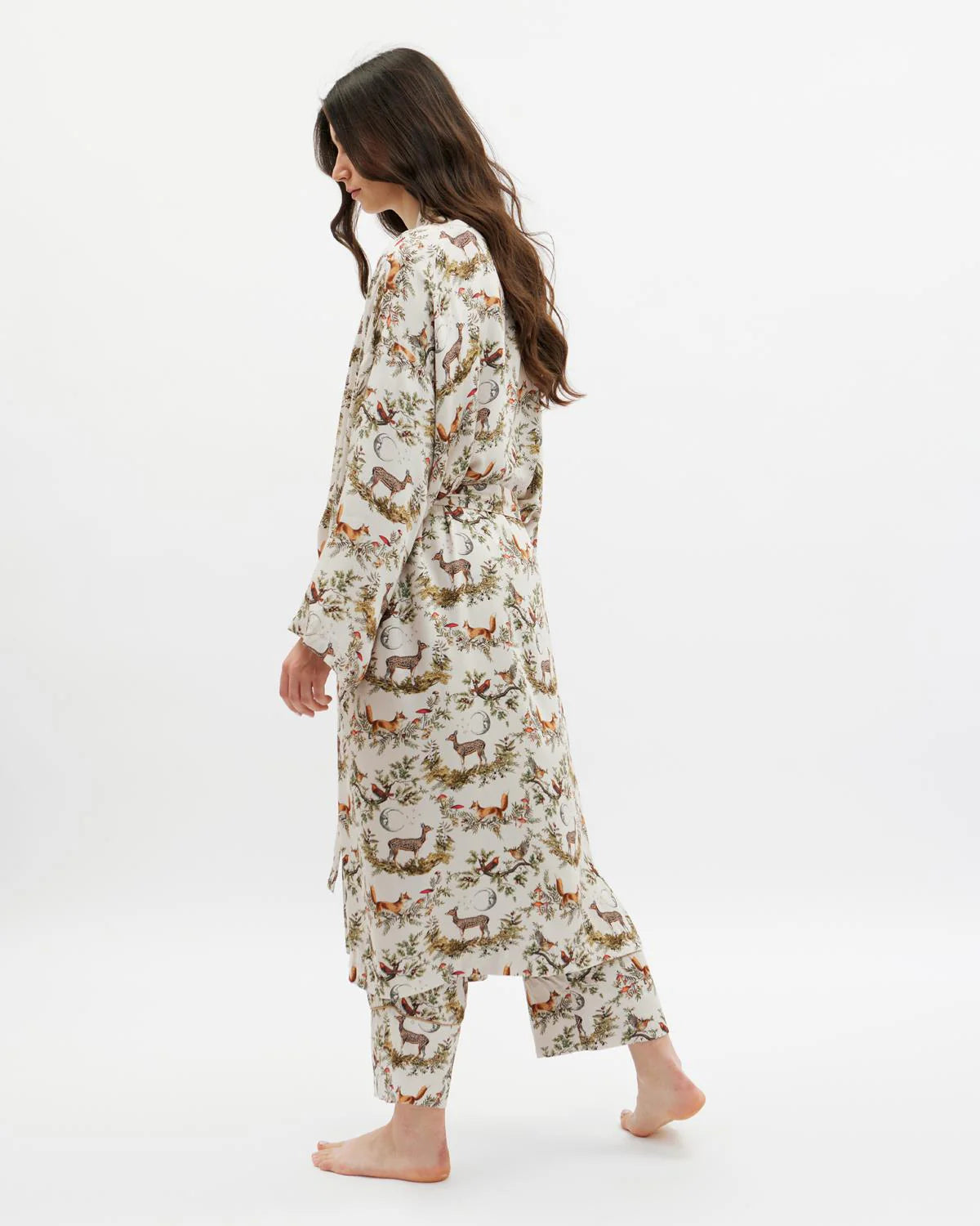 Éjszakai meseerdő kimono - kristály szürke