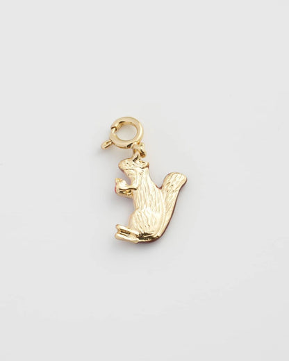 Mókus zománcozott charm