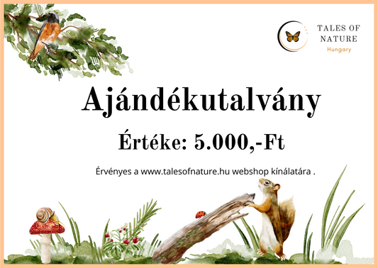 Ajándékutalvány 5.000,-Ft értékben