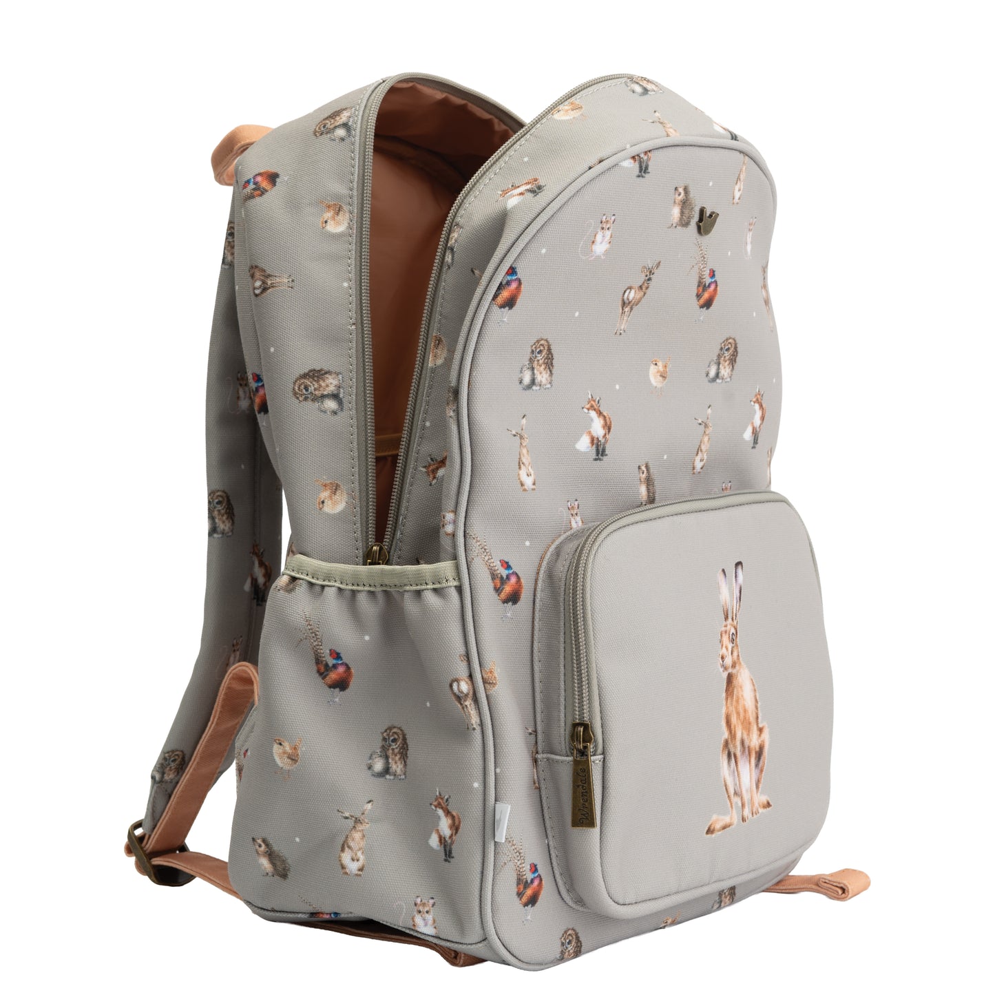 Wrendale Designs - Erdei állatos hátizsák bézs színben