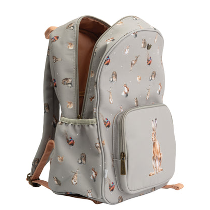 Wrendale Designs - Erdei állatos hátizsák bézs színben