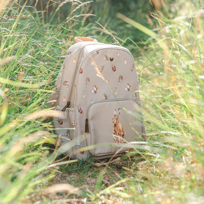 Wrendale Designs - Erdei állatos hátizsák bézs színben
