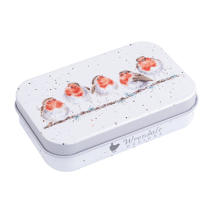 Wrendale Designs - Mini fémdoboz (vörösbegy)