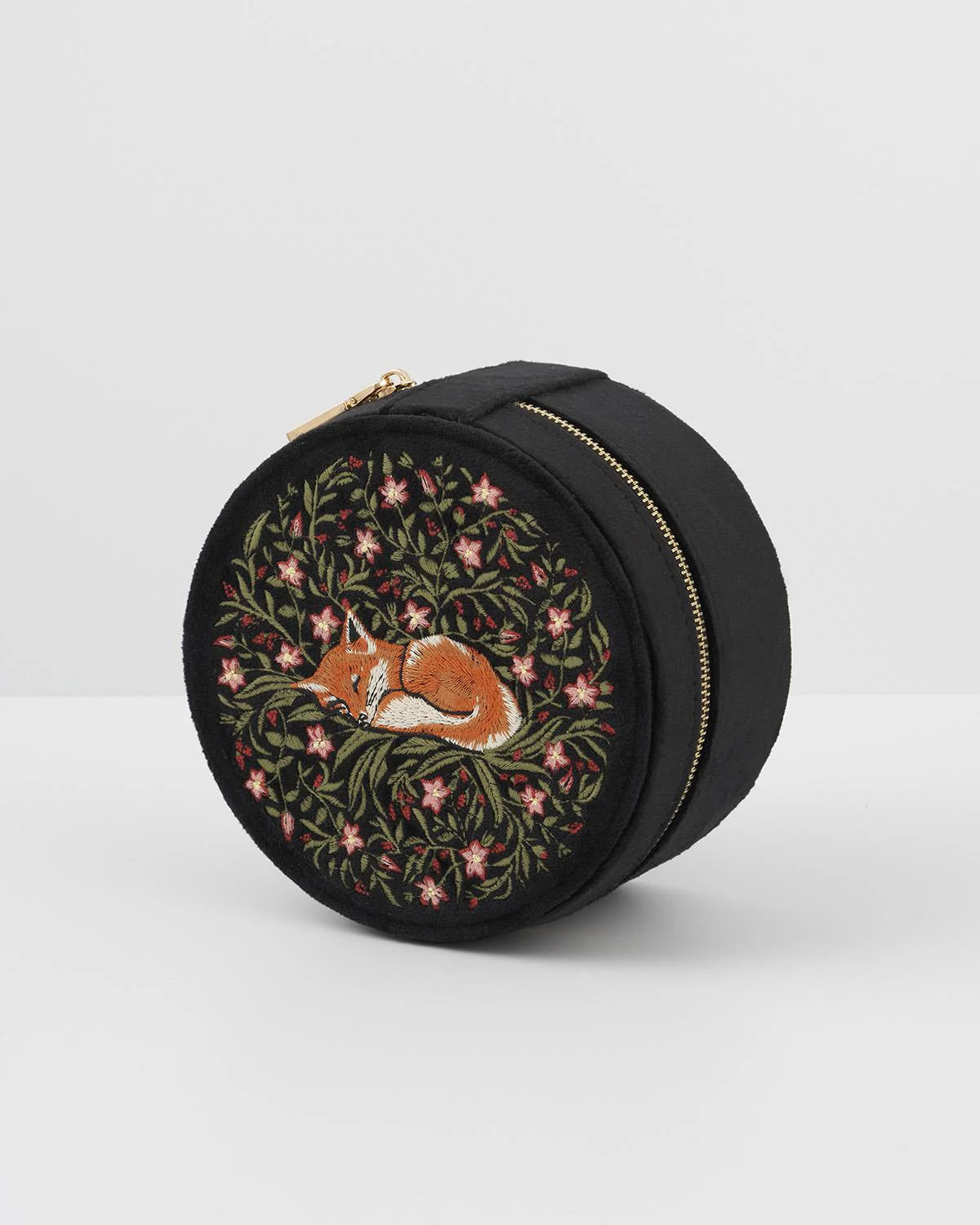 Sleepy Fox kerek ékszerdoboz