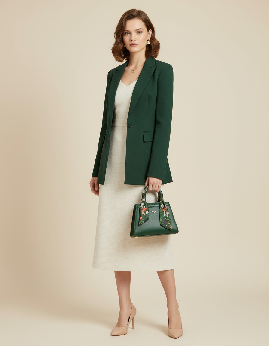 Into The Woods zöld mini táska