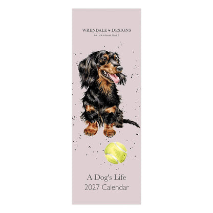 Wrendale Designs - A Dog’s Life 2027 falinaptár - havi beosztású (angol)