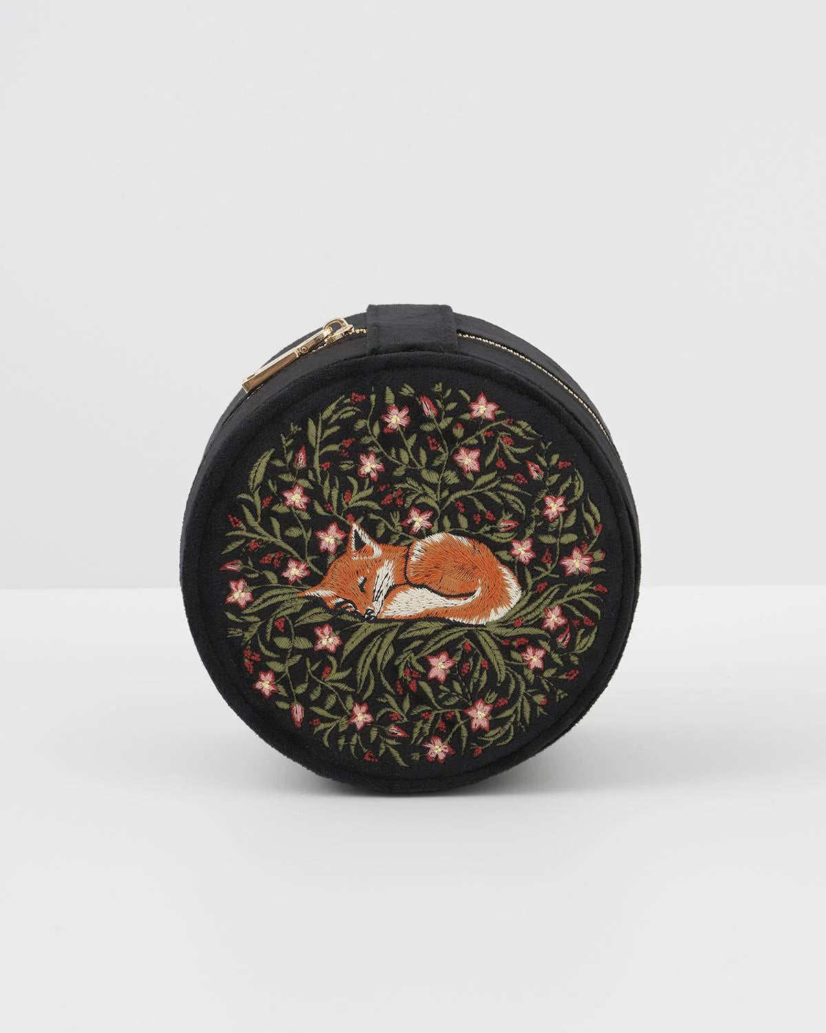 Sleepy Fox kerek ékszerdoboz