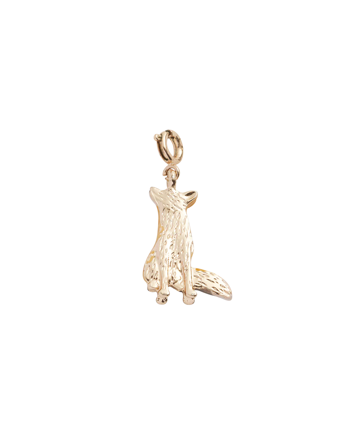 Róka zománcozott charm